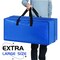 Storage Totes, Extra Large Storage Bags for Moving Supplies, College Dorm Essentials, Bedroom Closet, Packing Bags with Backpack Handles Zipper Compatible with IKEA Frakta Cart(2 Pack)